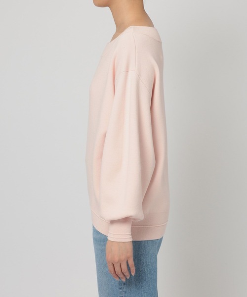 BABYLONE（バビロン）の「スウェットライクニットプルオーバー（ニット/セーター・レディース・ピンク/ホワイト/グレー・フリー）」の15枚目の写真