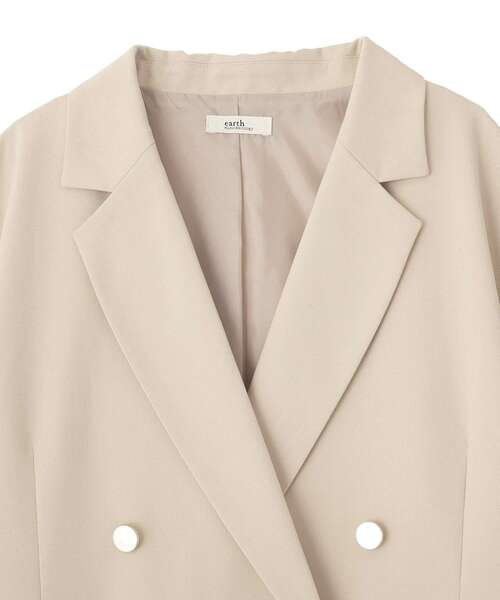 earth music&ecology（アースミュージックアンドエコロジー）の「【2026SS】ダブルジャケット（テーラードジャケット・レディース・ダークネイビー/ライトグレー/ライトベージュ・FREE）」の19枚目の写真