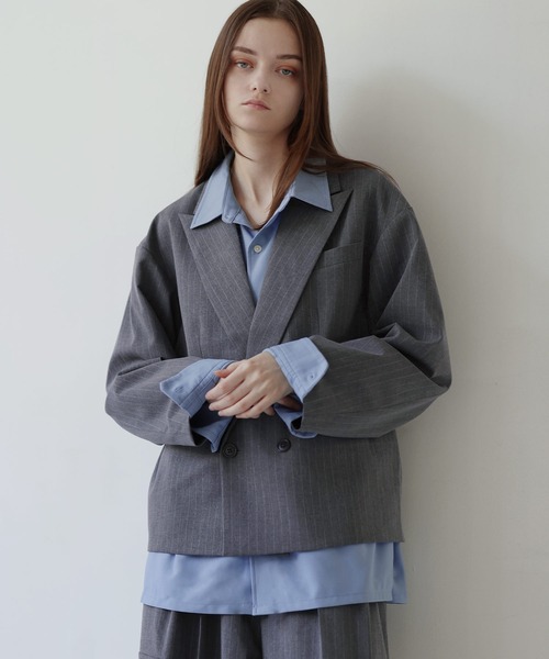 dazzlin 【セットアップ対応】テーラーショートジャケット セット割 新作 dazzlin 【セットアップ対応】テーラーショートジャケット セット割