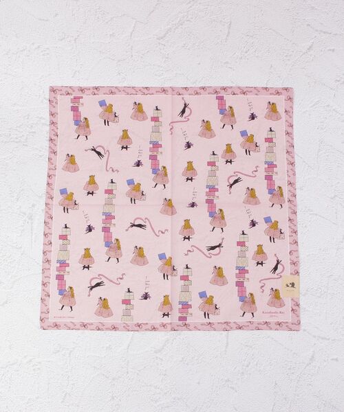 one'sterrace（ワンズテラス）の「くらはしれい プリントハンカチ（ハンカチ/ハンドタオル・レディース・ピンク系9/ベージュ系8/ブルー系その他7・55）」の3枚目の写真
