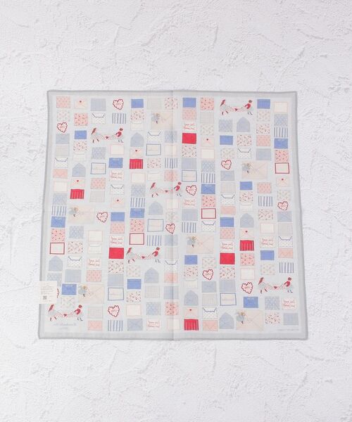 one'sterrace（ワンズテラス）の「くらはしれい プリントハンカチ（ハンカチ/ハンドタオル・レディース・ピンク系9/ベージュ系8/ブルー系その他7・55）」の4枚目の写真