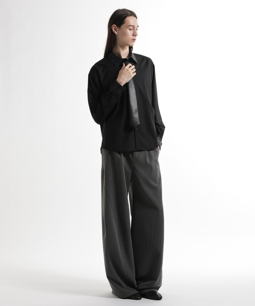 HARE（ハレ）の「アソートネクタイシャツ(HARE)（シャツ/ブラウス・メンズ・グレー/ストライプ/ブラック/ブラウン・SMALL/MEDIUM）」の7枚目の写真