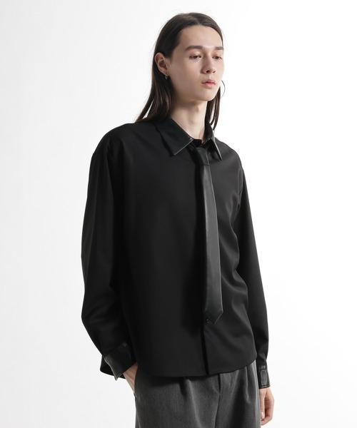 HARE（ハレ）の「アソートネクタイシャツ(HARE)（シャツ/ブラウス・メンズ・グレー/ストライプ/ブラック/ブラウン・SMALL/MEDIUM）」の17枚目の写真