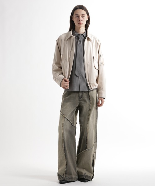 HARE（ハレ）の「アソートネクタイシャツ(HARE)（シャツ/ブラウス・メンズ・グレー/ストライプ/ブラック/ブラウン・SMALL/MEDIUM）」の11枚目の写真