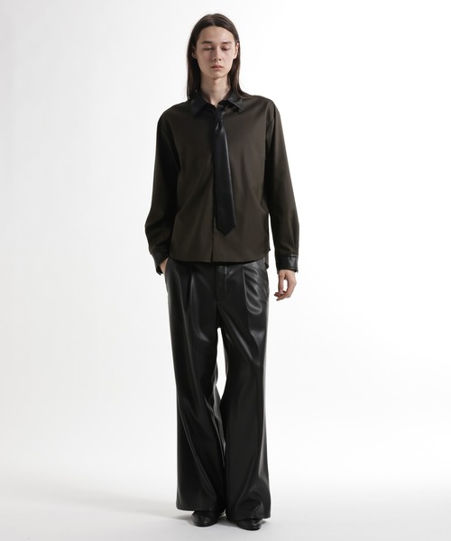 HARE（ハレ）の「アソートネクタイシャツ(HARE)（シャツ/ブラウス・メンズ・グレー/ストライプ/ブラック/ブラウン・SMALL/MEDIUM）」の15枚目の写真