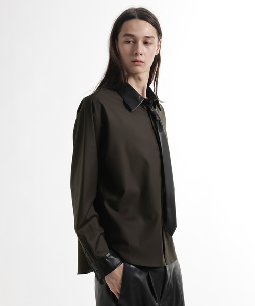 HARE（ハレ）の「アソートネクタイシャツ(HARE)（シャツ/ブラウス・メンズ・グレー/ストライプ/ブラック/ブラウン・SMALL/MEDIUM）」の21枚目の写真