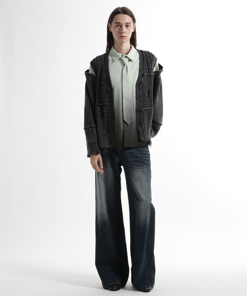 HARE（ハレ）の「アソートネクタイシャツ(HARE)（シャツ/ブラウス・メンズ・グレー/ストライプ/ブラック/ブラウン・SMALL/MEDIUM）」の8枚目の写真