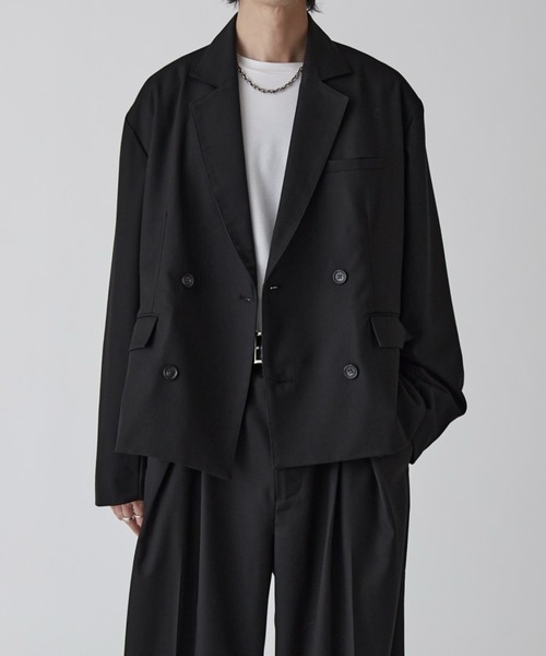 セール】【Neucon】BOX WIDE SHORT DOUBLE JACKET / ボックスワイド