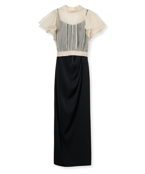 SNIDEL（スナイデル）の「ボレロセットキャミワンピース（ワンピース・レディース・ピンクベージュ/ライトブルー/ブラック・0/1）」の6枚目の写真