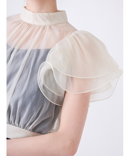 SNIDEL（スナイデル）の「ボレロセットキャミワンピース（ワンピース・レディース・ピンクベージュ/ライトブルー/ブラック・0/1）」の17枚目の写真