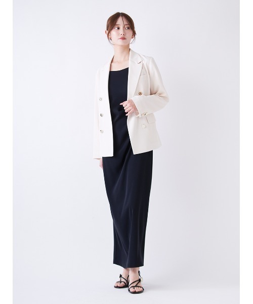 SNIDEL（スナイデル）の「ボレロセットキャミワンピース（ワンピース・レディース・ピンクベージュ/ライトブルー/ブラック・0/1）」の22枚目の写真