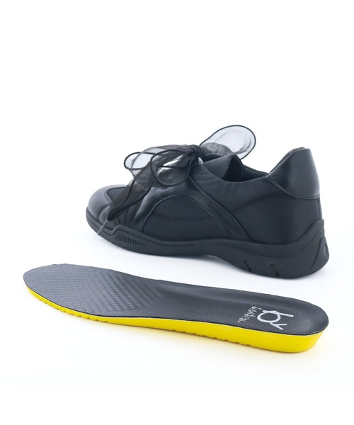 byあしながおじさん(バイアシナガオジサン)の「オーガンジーリボンスニーカー 8710647(スニーカー・レディース・ブラック/ピンク/プラチナム・S/M/L/LL)」の14枚目の写真