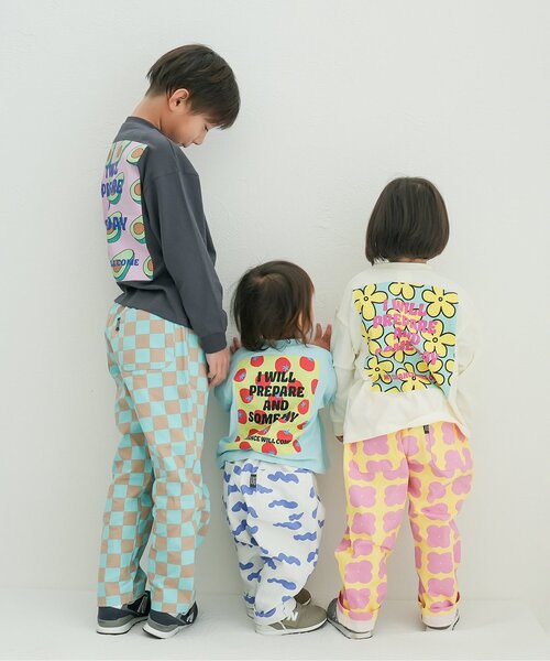 BREEZE(ブリーズ)の「【WEB限定】柄6色シェフパンツ(その他パンツ・キッズ・サックスブルー/オレンジ/オフホワイト/ブラウン/ピンク/レッド・90/100/110/120/130/140/150)」の11枚目の写真