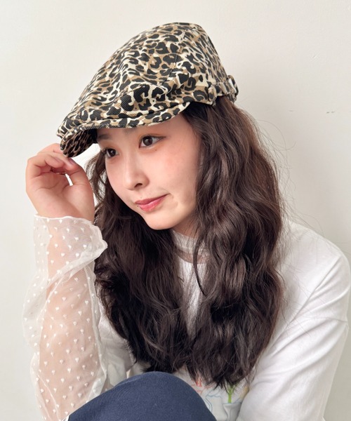 SOLLON.(ソルロン)の「アニマルハンチング帽(ハンチング/ベレー帽・レディース・アニマル/レオパード・FREE)」の4枚目の写真