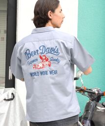 BEN DAVIS | 【BEN DAVIS(ベンデイビス)】RACER S/S WORK SHIRT / 半袖 シャツ ワーク レギュラーカラー ボックスシルエット(シャツ/ブラウス)