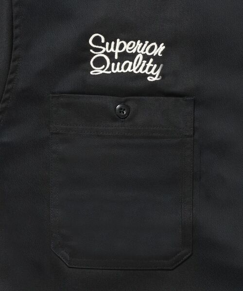 BEN DAVIS(ベンデイビス)の「【BEN DAVIS(ベンデイビス)】RACER S/S WORK SHIRT / 半袖 シャツ ワーク レギュラーカラー ボックスシルエット(シャツ/ブラウス・メンズ・ダークグリーン/ブラック/ライトグレー・MEDIUM/LARGE/X-LARGE)」の12枚目の写真