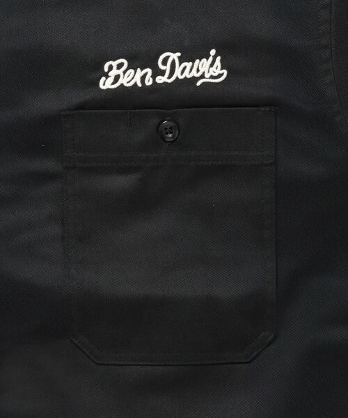 BEN DAVIS(ベンデイビス)の「【BEN DAVIS(ベンデイビス)】RACER S/S WORK SHIRT / 半袖 シャツ ワーク レギュラーカラー ボックスシルエット(シャツ/ブラウス・メンズ・ダークグリーン/ブラック/ライトグレー・MEDIUM/LARGE/X-LARGE)」の13枚目の写真