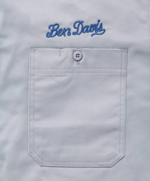 BEN DAVIS(ベンデイビス)の「【BEN DAVIS(ベンデイビス)】RACER S/S WORK SHIRT / 半袖 シャツ ワーク レギュラーカラー ボックスシルエット(シャツ/ブラウス・メンズ・ダークグリーン/ブラック/ライトグレー・MEDIUM/LARGE/X-LARGE)」の19枚目の写真