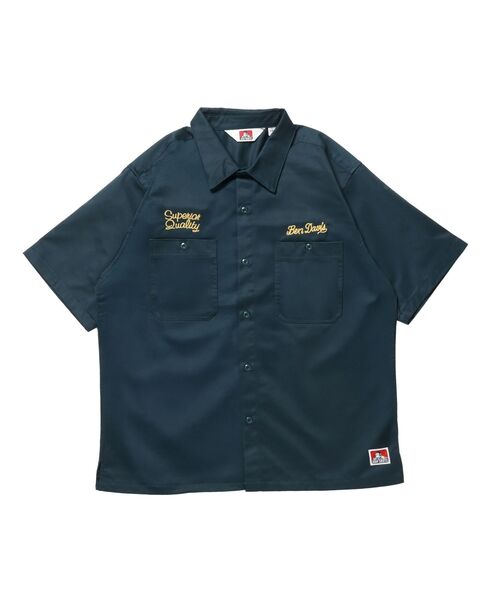 BEN DAVIS(ベンデイビス)の「【BEN DAVIS(ベンデイビス)】RACER S/S WORK SHIRT / 半袖 シャツ ワーク レギュラーカラー ボックスシルエット(シャツ/ブラウス・メンズ・ダークグリーン/ブラック/ライトグレー・MEDIUM/LARGE/X-LARGE)」の21枚目の写真