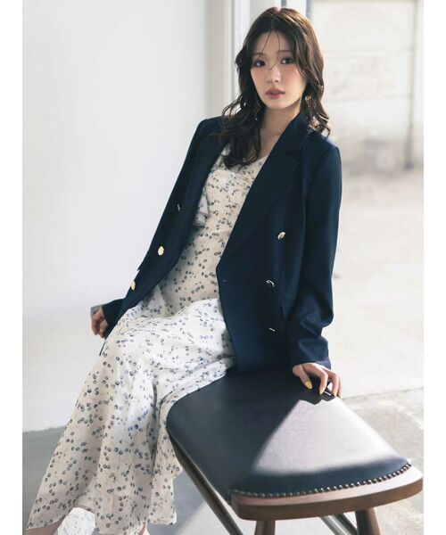 MERCURYDUO(マーキュリーデュオ)の「メタルボタン使い紺ブレザー(テーラードジャケット・レディース・ネイビー・SMALL/MEDIUM)」の18枚目の写真