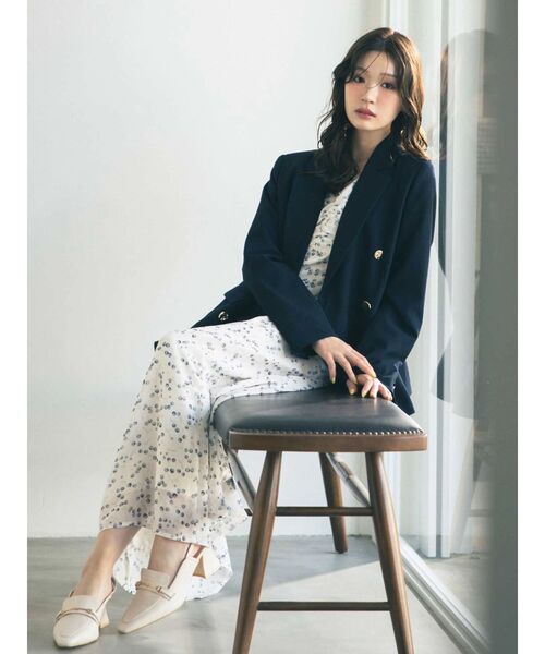 MERCURYDUO(マーキュリーデュオ)の「メタルボタン使い紺ブレザー(テーラードジャケット・レディース・ネイビー・SMALL/MEDIUM)」の19枚目の写真