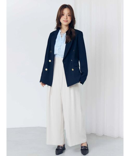 MERCURYDUO(マーキュリーデュオ)の「メタルボタン使い紺ブレザー(テーラードジャケット・レディース・ネイビー・SMALL/MEDIUM)」の3枚目の写真