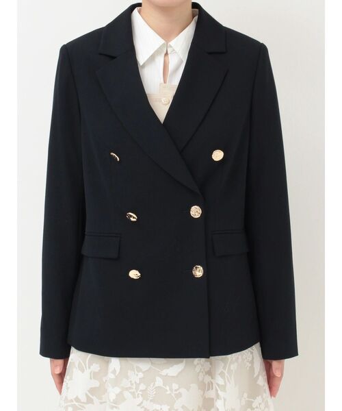 MERCURYDUO(マーキュリーデュオ)の「メタルボタン使い紺ブレザー(テーラードジャケット・レディース・ネイビー・SMALL/MEDIUM)」の7枚目の写真