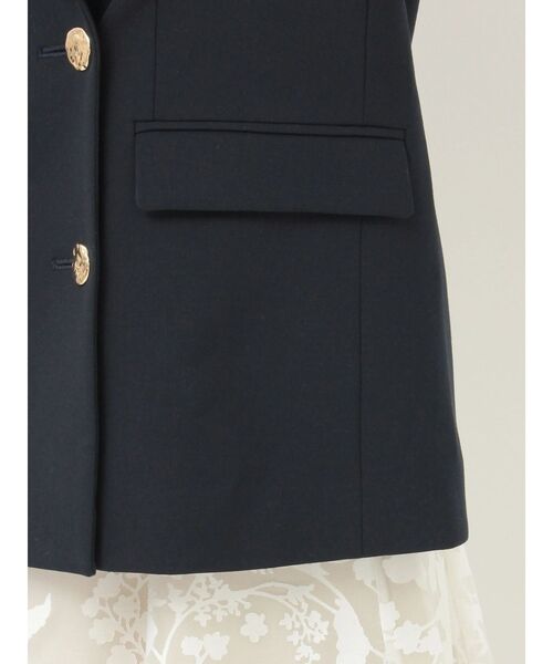 MERCURYDUO(マーキュリーデュオ)の「メタルボタン使い紺ブレザー(テーラードジャケット・レディース・ネイビー・SMALL/MEDIUM)」の14枚目の写真