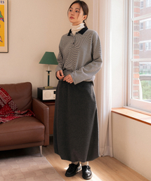 COTTON BELL（コットンベル）の「Fleece Hidden Band Balloon Skirt - Charcoal（スカート）」