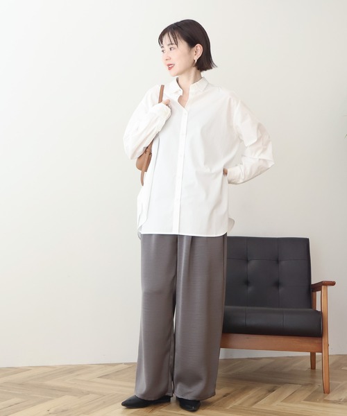 AMERICAN HOLIC（アメリカンホリック）の「【マルチ機能】ベーシックシャツ（シャツ/ブラウス・レディース・オフホワイト/サックスブルー/ピンク系その他/ホワイト系その他6/ブルー系その他6・L/M）」の17枚目の写真