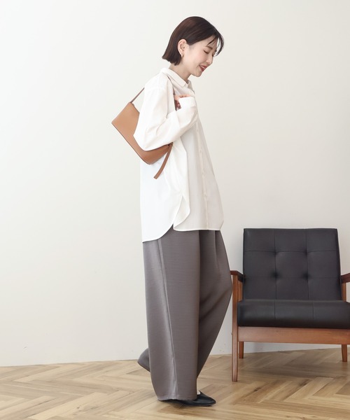 AMERICAN HOLIC（アメリカンホリック）の「【マルチ機能】ベーシックシャツ（シャツ/ブラウス・レディース・オフホワイト/サックスブルー/ピンク系その他/ホワイト系その他6/ブルー系その他6・L/M）」の19枚目の写真