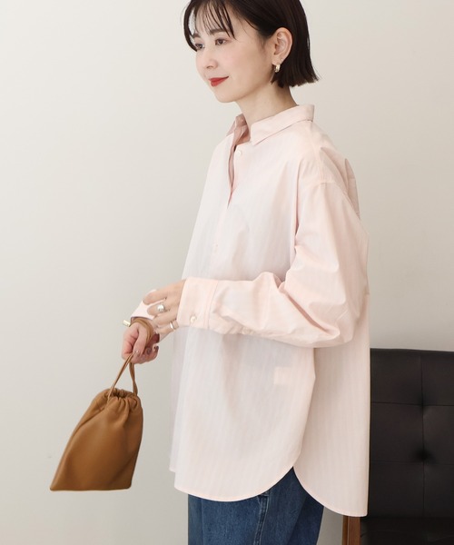 AMERICAN HOLIC(アメリカンホリック)の「【花粉防止/UVカット/イージーケア】ベーシックシャツ(シャツ/ブラウス・レディース・オフホワイト/サックスブルー/ピンク系その他/ホワイト系その他6/ブルー系その他6・L/M)」の22枚目の写真