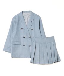 DIP IN CHOCOLATE（ディップインチョコレート）の「ダブルジャケットプリーツスカートセットアップ（セットアップ）」