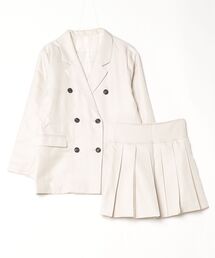 DIP IN CHOCOLATE（ディップインチョコレート）の「ダブルジャケットプリーツスカートセットアップ（セットアップ）」