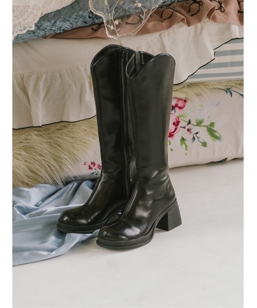 Vカットロングブーツ（ブーツ）｜Darich（ダーリッチ）のファッション