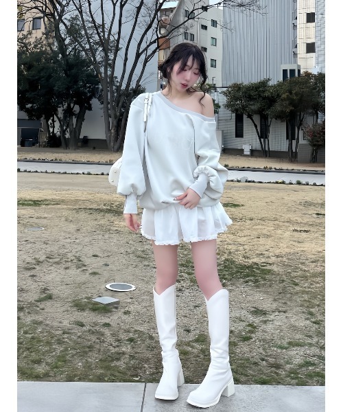 Vカットロングブーツ（ブーツ）｜Darich（ダーリッチ）のファッション
