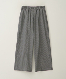 ODER（オディエール）の「ストライプオーバーサイズセットアップパンツ-ブラック（スウェットパンツ）」