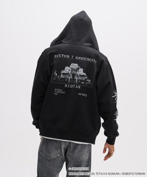 AVIREX（アヴィレックス）の「《AVIREX × FINAL FANTASY VII REMAKE》ZIP UP HOODIE "SEVENTH HEAVEN" / ジップアップ フーディ セブンスヘブン / アヴィレックス（パーカー・メンズ・ブラック/グレー・MEDIUM/LARGE/X-LARGE/XX-LARGE）」の16枚目の写真