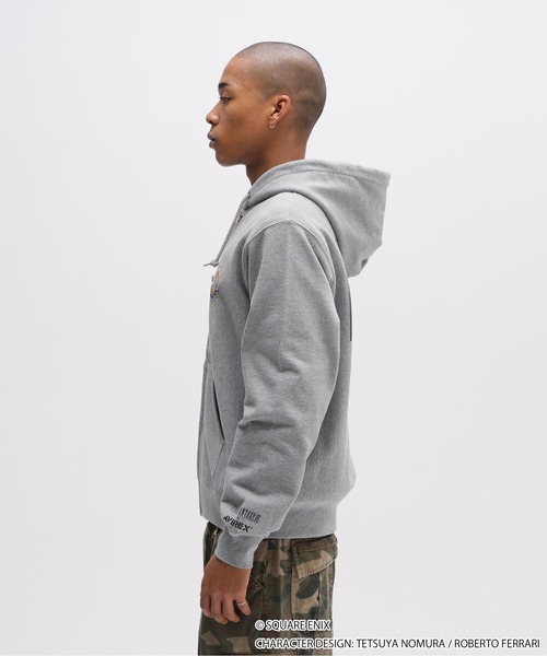 AVIREX（アヴィレックス）の「《AVIREX × FINAL FANTASY VII REMAKE》ZIP UP HOODIE "SEVENTH HEAVEN" / ジップアップ フーディ セブンスヘブン / アヴィレックス（パーカー・メンズ・ブラック/グレー・MEDIUM/LARGE/X-LARGE/XX-LARGE）」の4枚目の写真