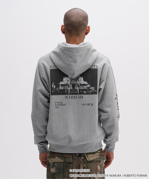 AVIREX（アヴィレックス）の「《AVIREX × FINAL FANTASY VII REMAKE》ZIP UP HOODIE "SEVENTH HEAVEN" / ジップアップ フーディ セブンスヘブン / アヴィレックス（パーカー・メンズ・ブラック/グレー・MEDIUM/LARGE/X-LARGE/XX-LARGE）」の5枚目の写真