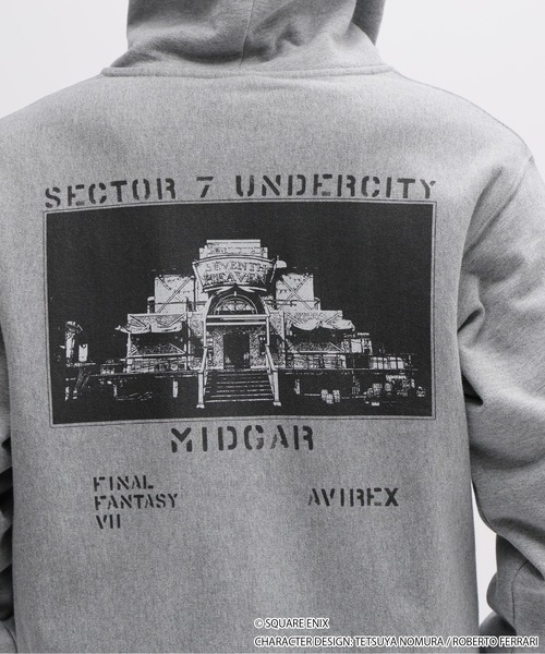 AVIREX（アヴィレックス）の「《AVIREX × FINAL FANTASY VII REMAKE》ZIP UP HOODIE "SEVENTH HEAVEN" / ジップアップ フーディ セブンスヘブン / アヴィレックス（パーカー・メンズ・ブラック/グレー・MEDIUM/LARGE/X-LARGE/XX-LARGE）」の11枚目の写真