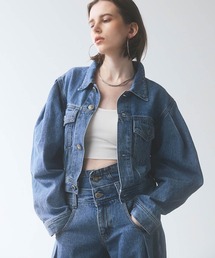 【GISELe 4月号掲載】atelier SOMETHING POWER SHOULDER DENIM JACKET/パワーショルダーデニムジャケット