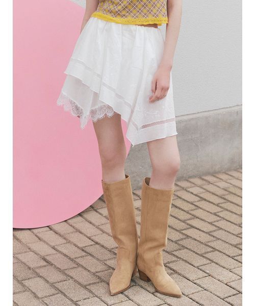 FURFUR（ファーファー）の「ハンカチ刺繍スカショーパン（その他パンツ・レディース・ブラック/ホワイト/ライム・F）」の22枚目の写真