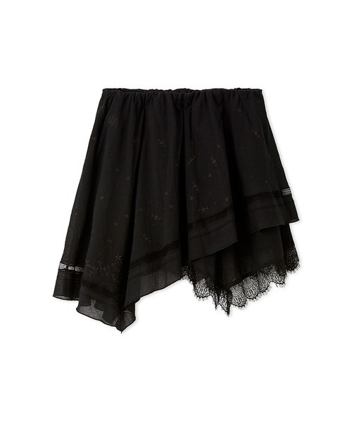 FURFUR（ファーファー）の「ハンカチ刺繍スカショーパン（その他パンツ・レディース・ホワイト/ブラック/ライム・F）」の2枚目の写真