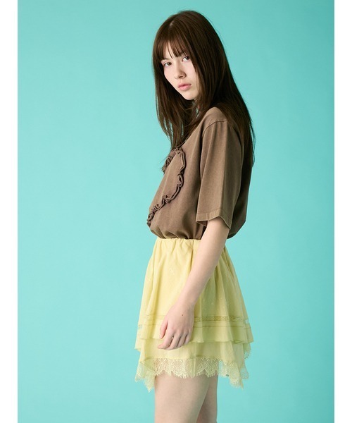 FURFUR（ファーファー）の「ハンカチ刺繍スカショーパン（その他パンツ・レディース・ホワイト/ブラック/ライム・F）」の11枚目の写真