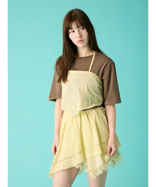 FURFUR（ファーファー）の「ハンカチ刺繍スカショーパン（その他パンツ・レディース・ホワイト/ブラック/ライム・F）」の12枚目の写真