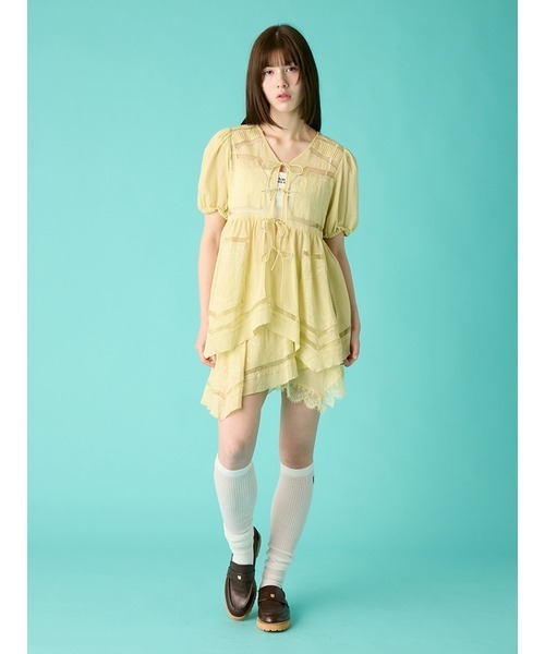 FURFUR（ファーファー）の「ハンカチ刺繍スカショーパン（その他パンツ・レディース・ホワイト/ブラック/ライム・F）」の16枚目の写真