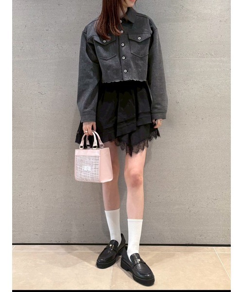 FURFUR（ファーファー）の「ハンカチ刺繍スカショーパン（その他パンツ・レディース・ホワイト/ブラック/ライム・F）」の19枚目の写真