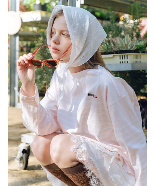 FURFUR（ファーファー）の「ハンカチ刺繍スカショーパン（その他パンツ・レディース・ホワイト/ブラック/ライム・F）」の7枚目の写真