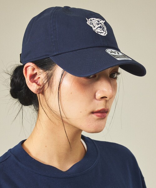 AMERICANA(アメリカーナ)の「【ORIGINAL Charcoal × Americana】Leopards キャップ / ベースボールキャップ / 刺繍【オリジナル チャコール × アメリカーナ】コラボレーション(キャップ・レディース・ネイビー/ベージュ・フリー)」の1枚目の写真